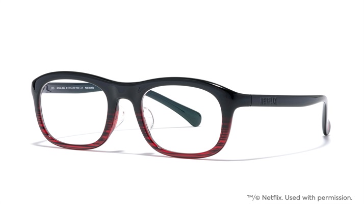 JINS HOME®× Netflix 聯名眼鏡系列(動作片/紅紋路-9-red)
