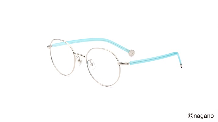 JINS 吉伊卡哇系列眼鏡 小八貓 金屬框系列(銀色-196-silver)