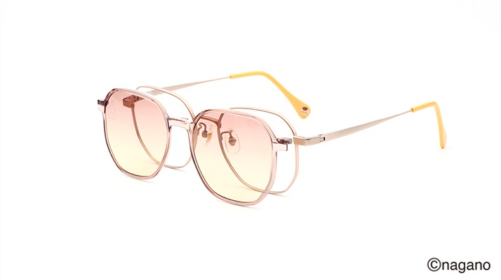 JINS 吉伊卡哇系列眼鏡 兔兔與栗子饅頭 Switch系列(金色-95-gold)