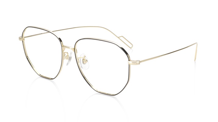 JINS 鈦金屬大框眼鏡(新品限時9折💐 原價$3480)(黑色X金-98-black gold)
